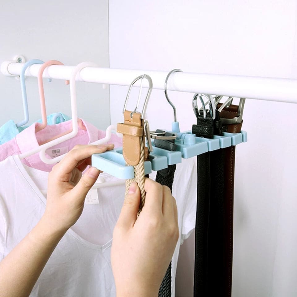 Belt Hanger, 8 Hole Hanger, Multifunctional Hanger, Space Saving Plastic Hanger Belt Hanger, 8 Hole Hanger, Multifunctional Hanger, Space Saving Plastic Hanger
